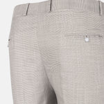 Dranix Cream Checked Cotton Pant - John Ellies