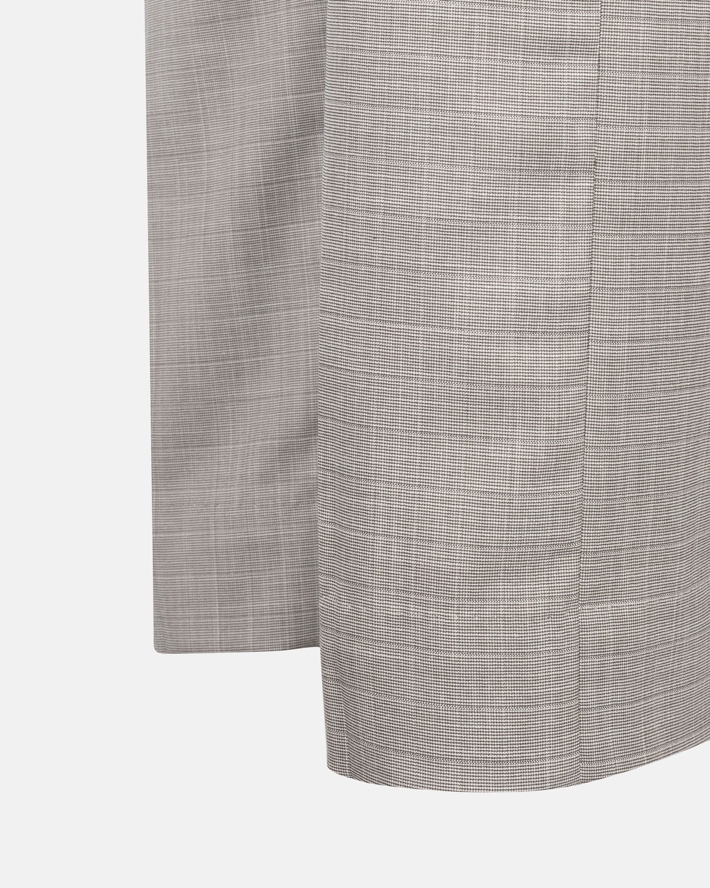 Dranix Cream Checked Cotton Pant - John Ellies