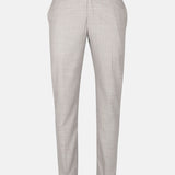 Dranix Cream Checked Cotton Pant - John Ellies