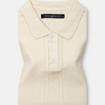 Alberan Cream Cotton Polo T-Shirt - John Ellies