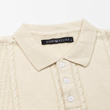 Alberan Cream Cotton Polo T-Shirt - John Ellies