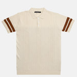 Alberan Cream Cotton Polo T-Shirt - John Ellies