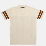 Alberan Cream Cotton Polo T-Shirt - John Ellies