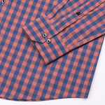 Essen Ruddy Pink and Blue Cotton Check Shirt - John Ellies