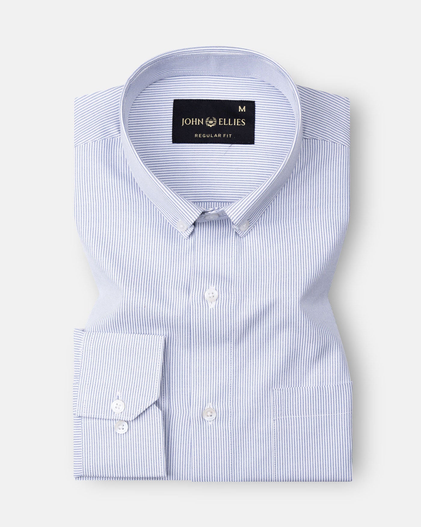 Siento Felix Grey Single Stripe Oxford Cotton Shirt - John Ellies