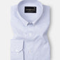 Siento Felix Grey Single Stripe Oxford Cotton Shirt - John Ellies