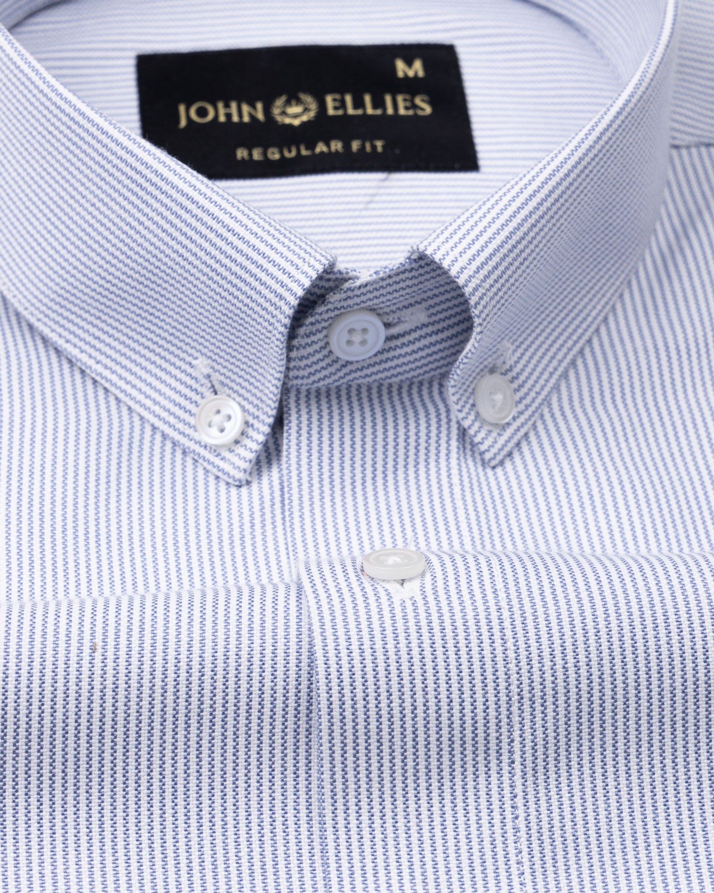 Siento Felix Grey Single Stripe Oxford Cotton Shirt - John Ellies