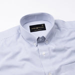 Siento Felix Grey Single Stripe Oxford Cotton Shirt - John Ellies