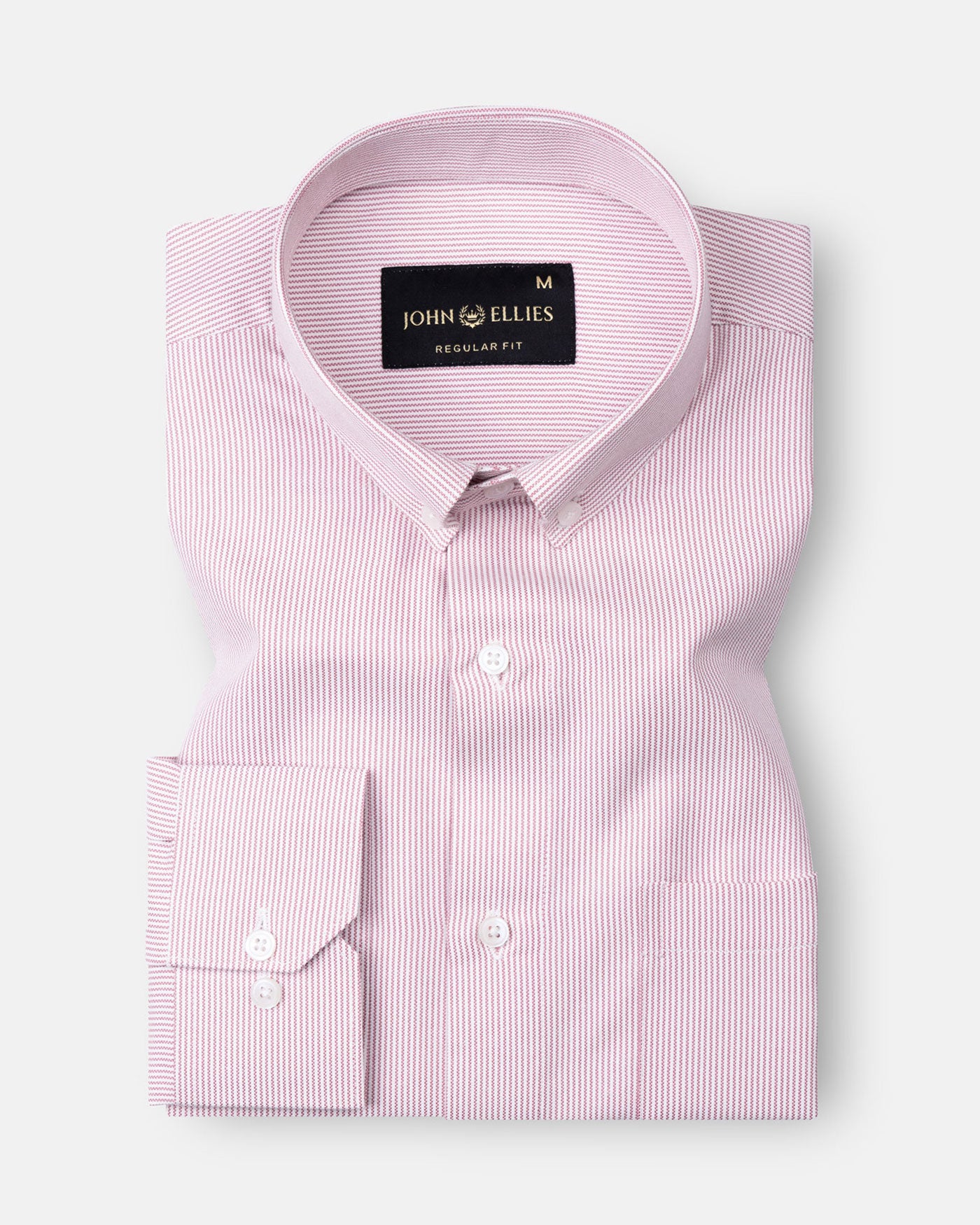 Siento Felix Pink Single Stripe Oxford Cotton Shirt - John Ellies