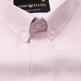 Siento Felix Pink Single Stripe Oxford Cotton Shirt - John Ellies