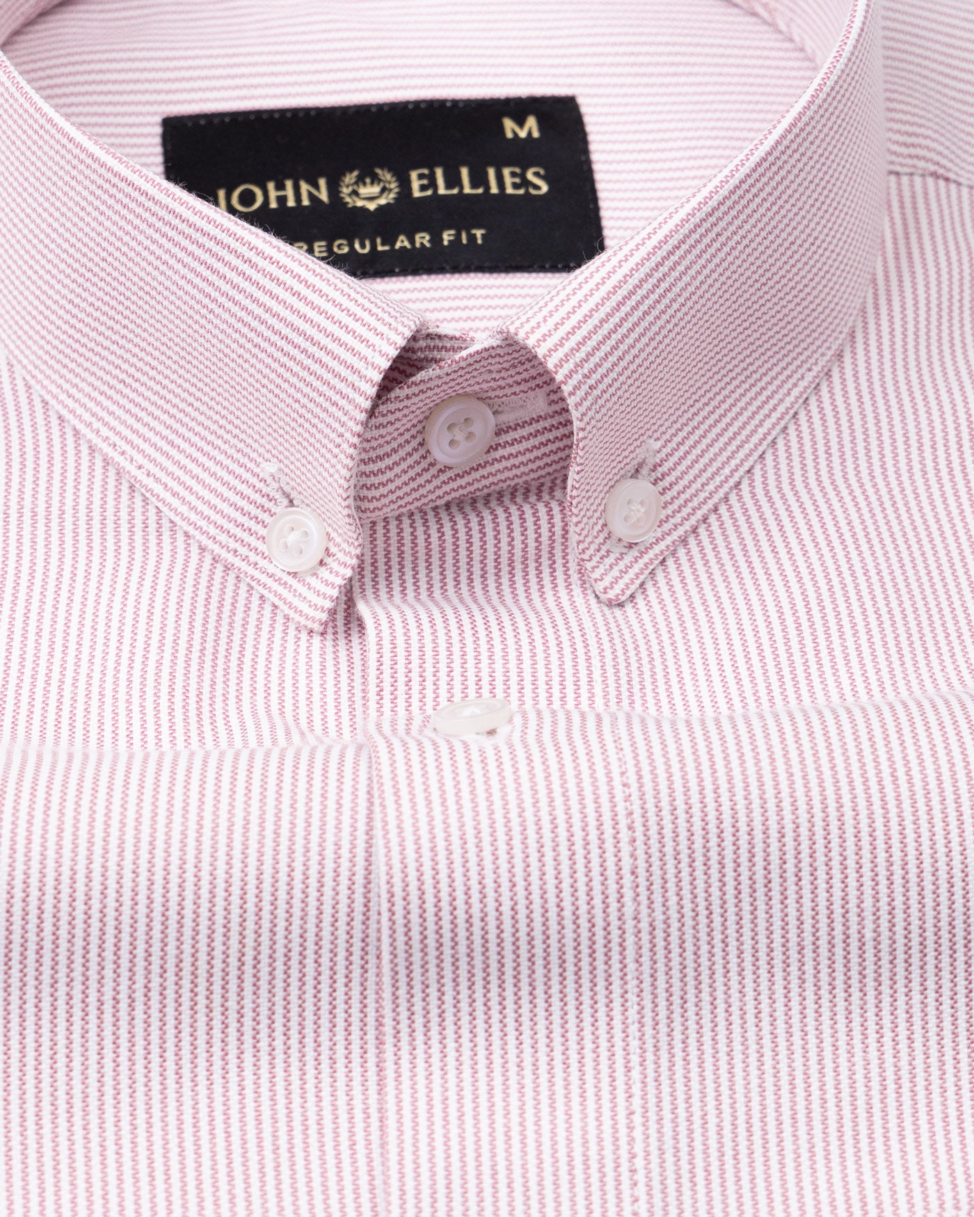 Siento Felix Pink Single Stripe Oxford Cotton Shirt - John Ellies