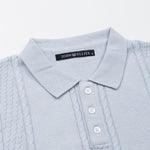 Alberan Sky Blue Cotton Polo T-Shirt - John Ellies