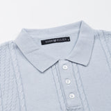 Alberan Sky Blue Cotton Polo T-Shirt - John Ellies
