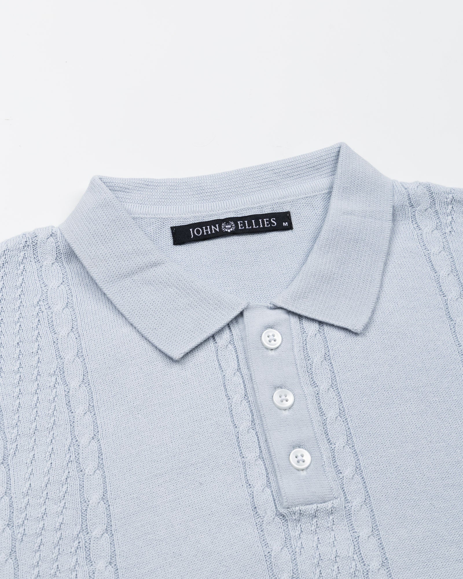 Alberan Sky Blue Cotton Polo T-Shirt - John Ellies