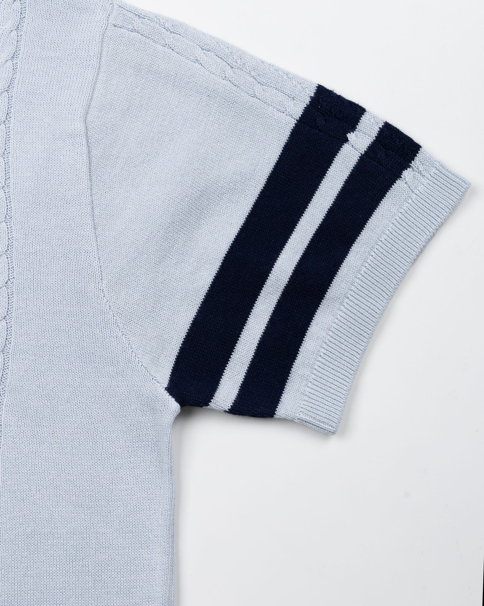 Alberan Sky Blue Cotton Polo T-Shirt - John Ellies