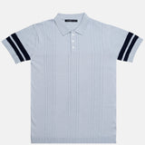 Alberan Sky Blue Cotton Polo T-Shirt - John Ellies
