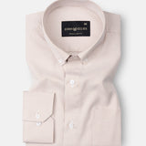 Siento Felix Orange Single Stripe Oxford Cotton Shirt - John Ellies