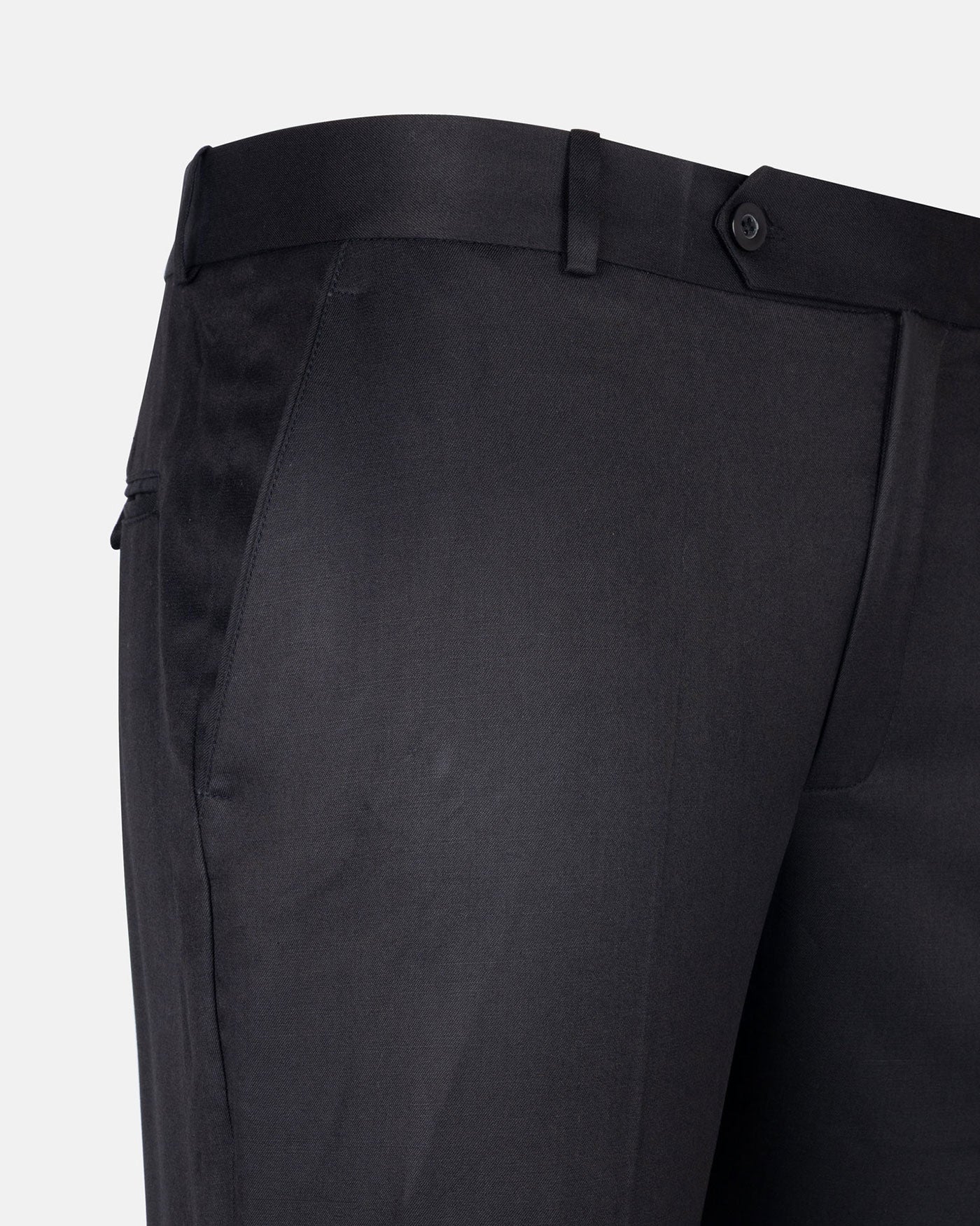 Zernol Black Formal Cotton Stretchable Pant - John Ellies