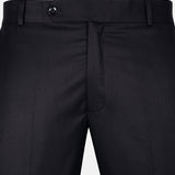 Zernol Black Formal Cotton Stretchable Pant - John Ellies