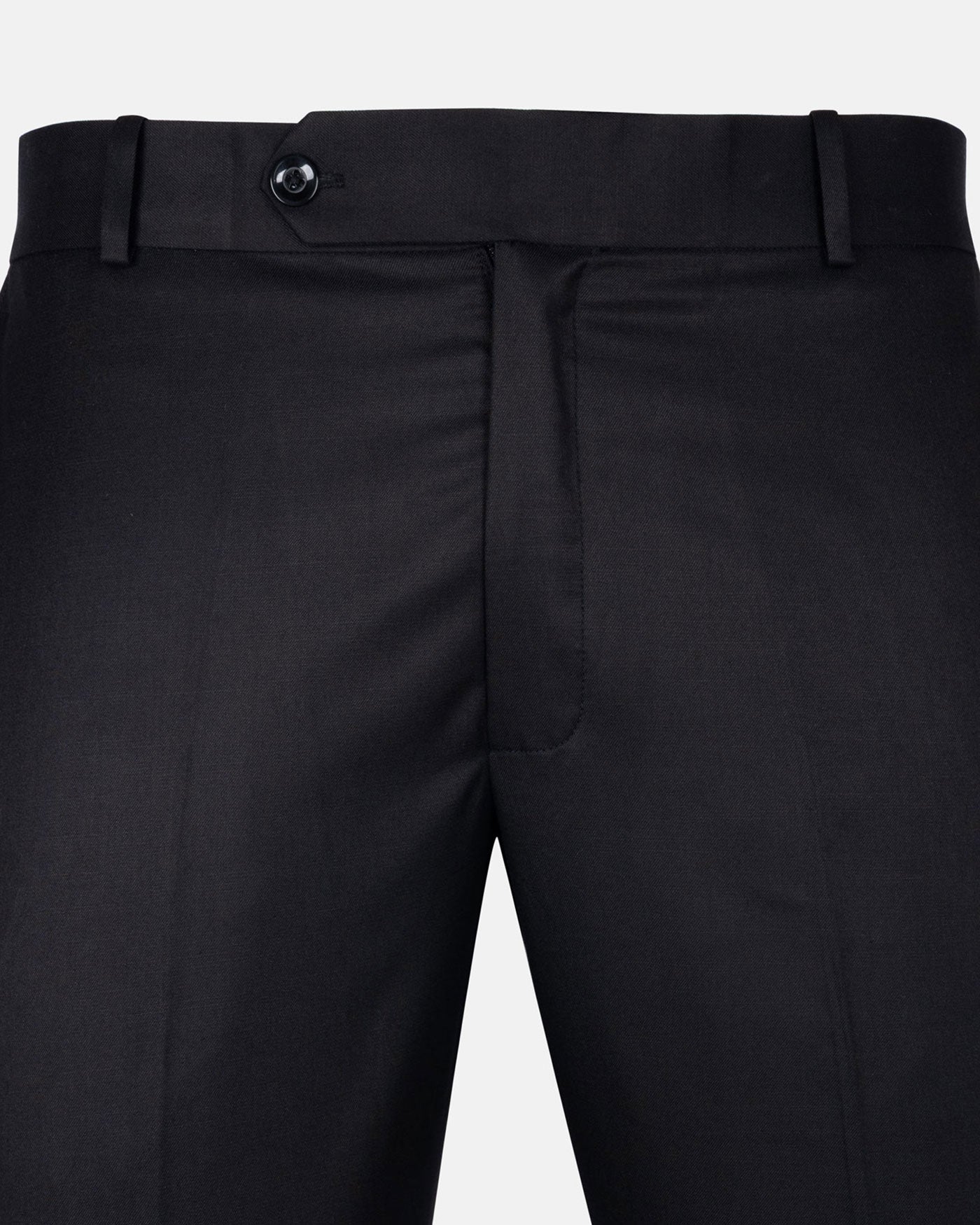Zernol Black Formal Cotton Stretchable Pant - John Ellies