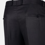 Zernol Black Formal Cotton Stretchable Pant - John Ellies