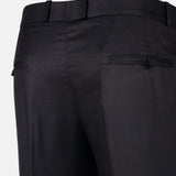 Zernol Black Formal Cotton Stretchable Pant - John Ellies