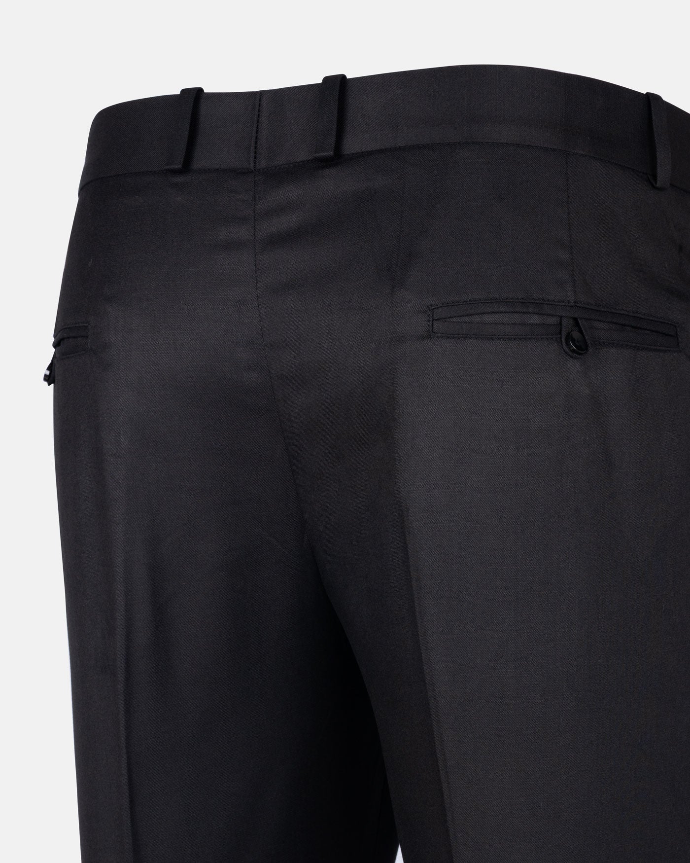 Zernol Black Formal Cotton Stretchable Pant - John Ellies