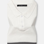 Alberan Black With Grey Cotton Polo T-Shirt - John Ellies