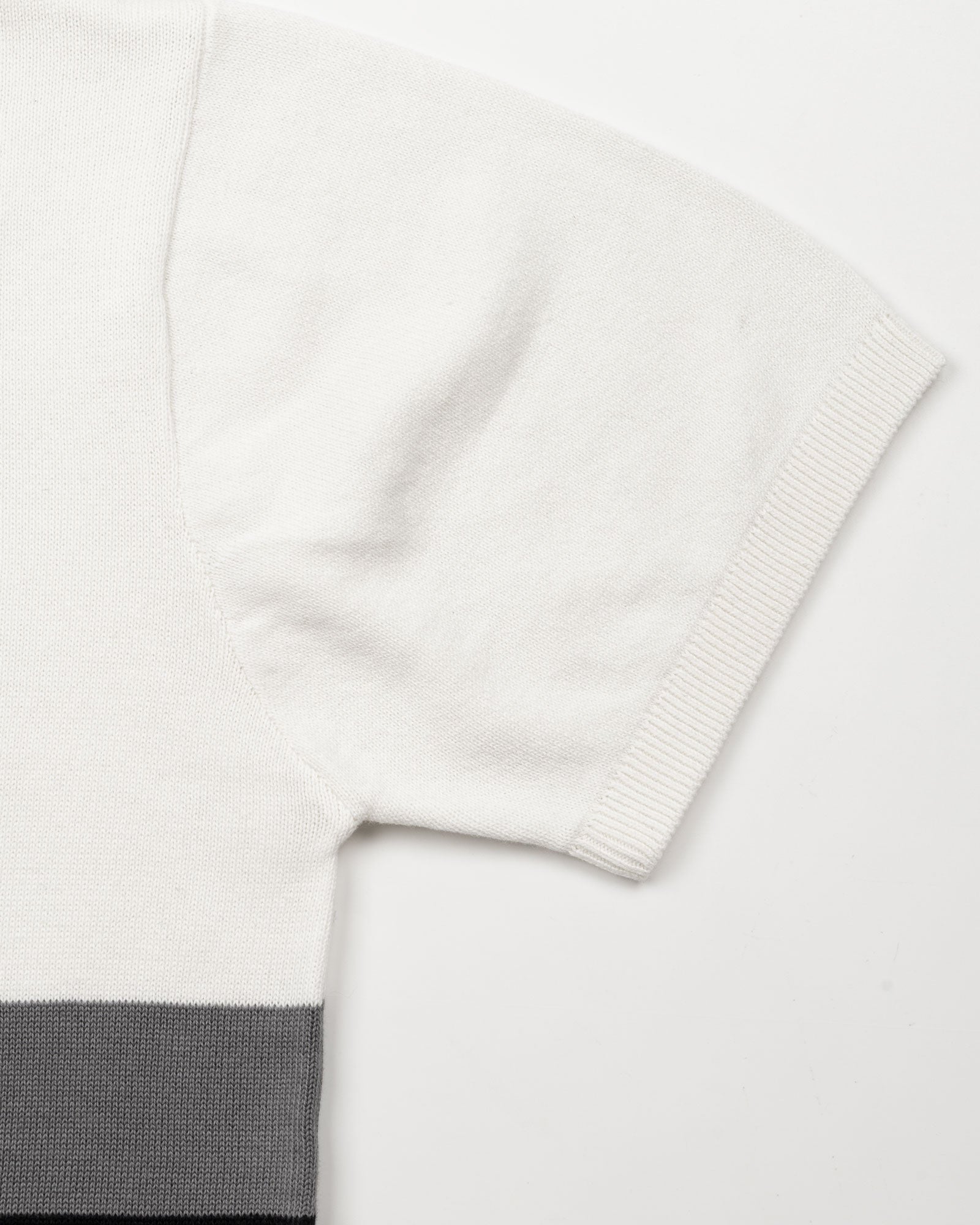 Alberan Black With Grey Cotton Polo T-Shirt - John Ellies