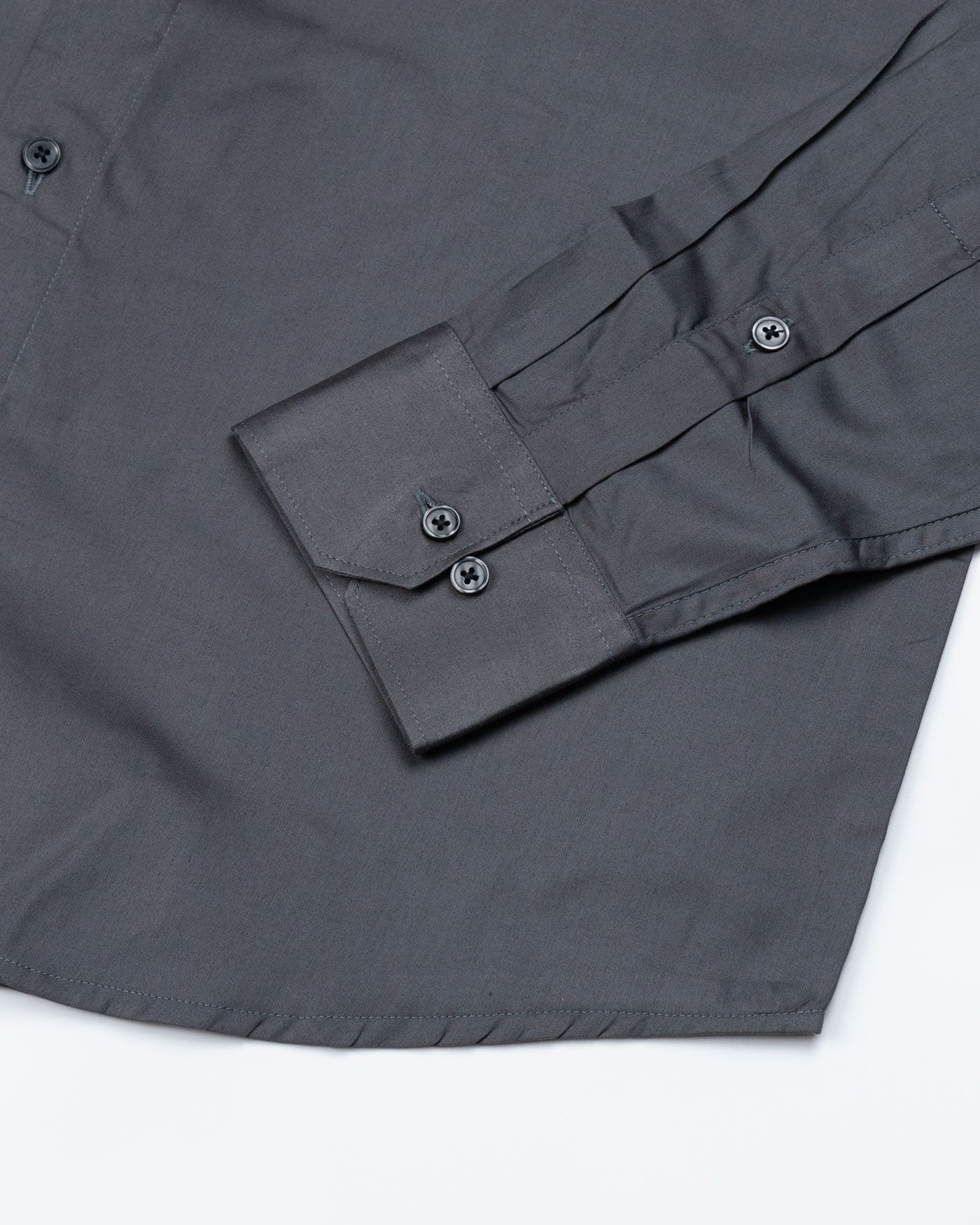 Stark Lead Grey Giza Cotton Shirt - John Ellies