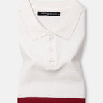 Alberan Navy With Red Cotton Polo T-Shirt - John Ellies