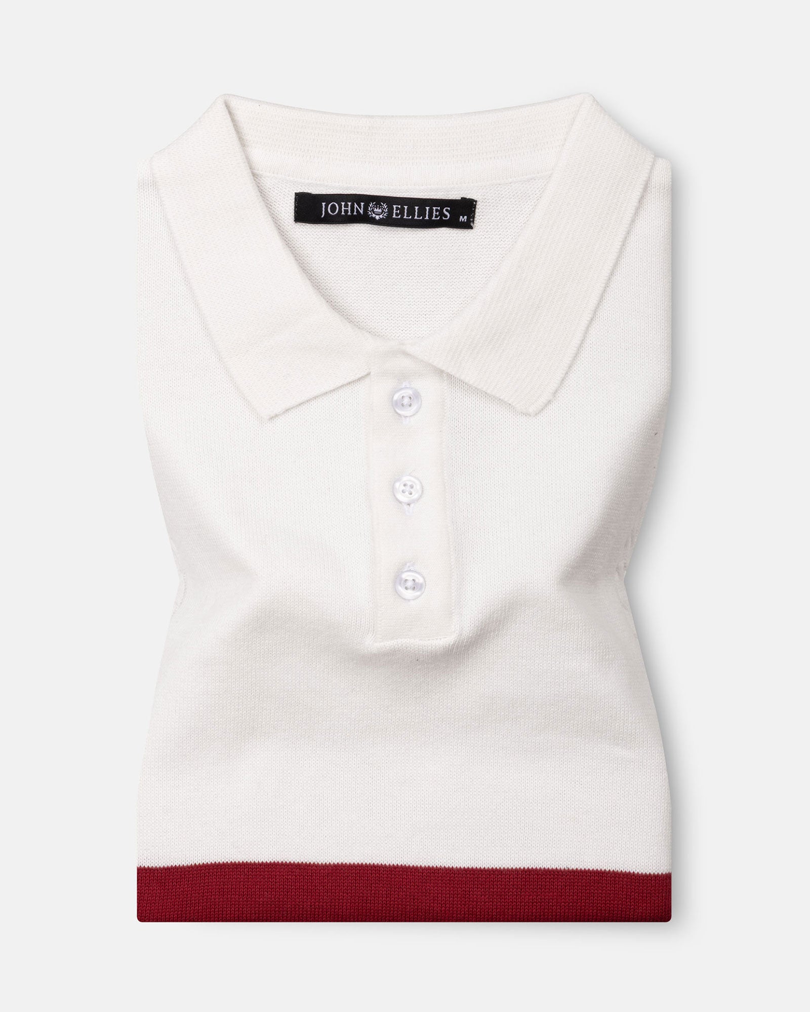 Alberan Navy With Red Cotton Polo T-Shirt - John Ellies