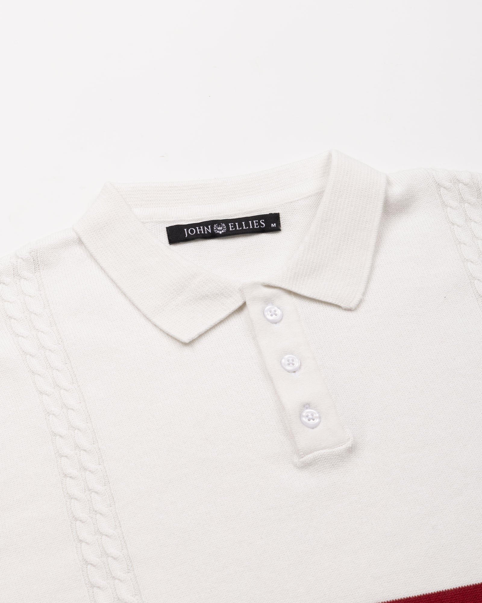 Alberan Navy With Red Cotton Polo T-Shirt - John Ellies