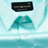 Montor Cruise Teal Premium Satin Men's Shirt - John Ellies