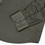 Montor Soldier Green Premium Satin Men's Shirt - John Ellies