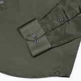 Montor Soldier Green Premium Satin Men's Shirt - John Ellies