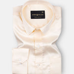 Montor Peach Orange Premium Satin Men's Shirt - John Ellies