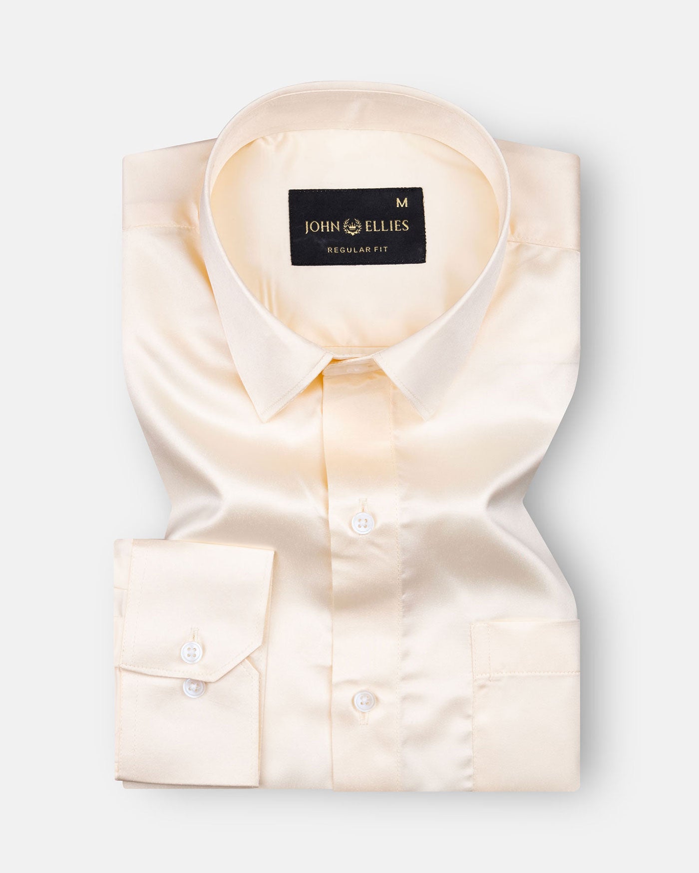 Montor Peach Orange Premium Satin Men's Shirt - John Ellies