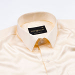 Montor Peach Orange Premium Satin Men's Shirt - John Ellies