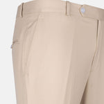 Zernol Cream Formal Cotton Stretchable Pant - John Ellies