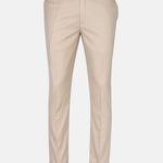 Zernol Cream Formal Cotton Stretchable Pant - John Ellies