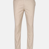 Zernol Cream Formal Cotton Stretchable Pant - John Ellies