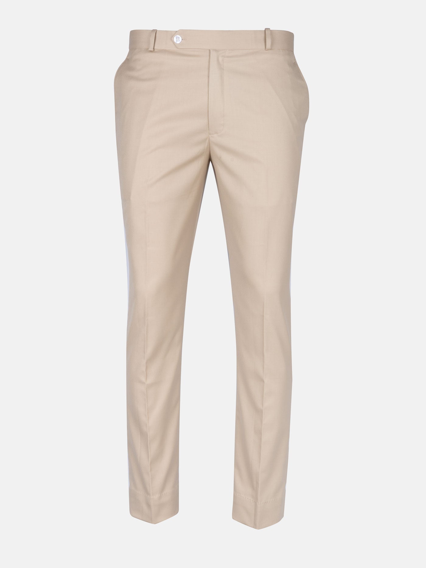 Zernol Cream Formal Cotton Stretchable Pant - John Ellies