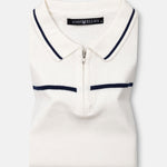 Sarrix Navy Blue Cotton Polo T-Shirt - John Ellies