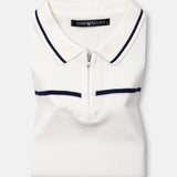 Sarrix Navy Blue Cotton Polo T-Shirt - John Ellies