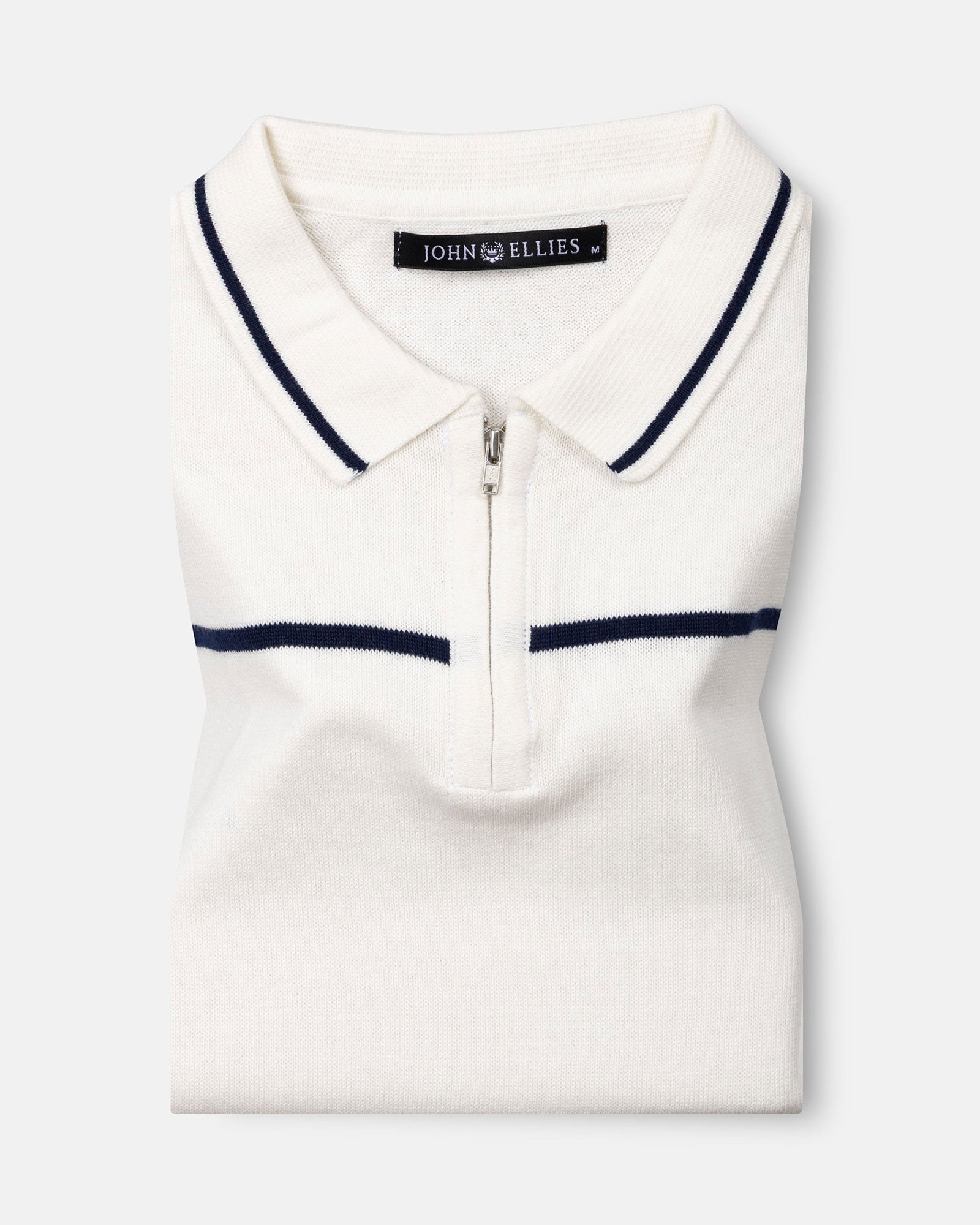 Sarrix Navy Blue Cotton Polo T-Shirt - John Ellies