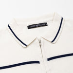 Sarrix Navy Blue Cotton Polo T-Shirt - John Ellies