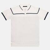 Sarrix Navy Blue Cotton Polo T-Shirt - John Ellies