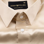 Montor Khaki Premium Satin Men's Shirt - John Ellies