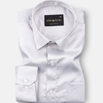 Montor Ghost Silver Satin Men's Shirt - John Ellies